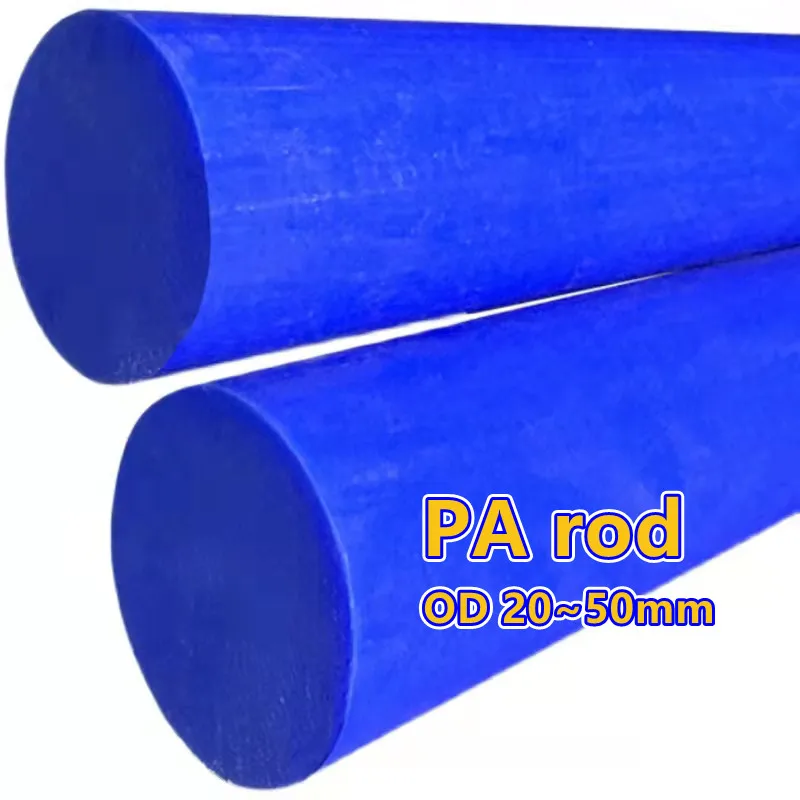 Blue nylon rod PA solid bar Large diameter wear-resistant rod for machining