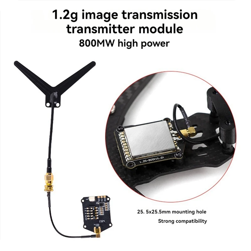 For HGLRC 1.2G 800Mw VTX Switchable NTSC Or PAL FPV Transmitter Module For RC FPV Long Range Airplane Drone