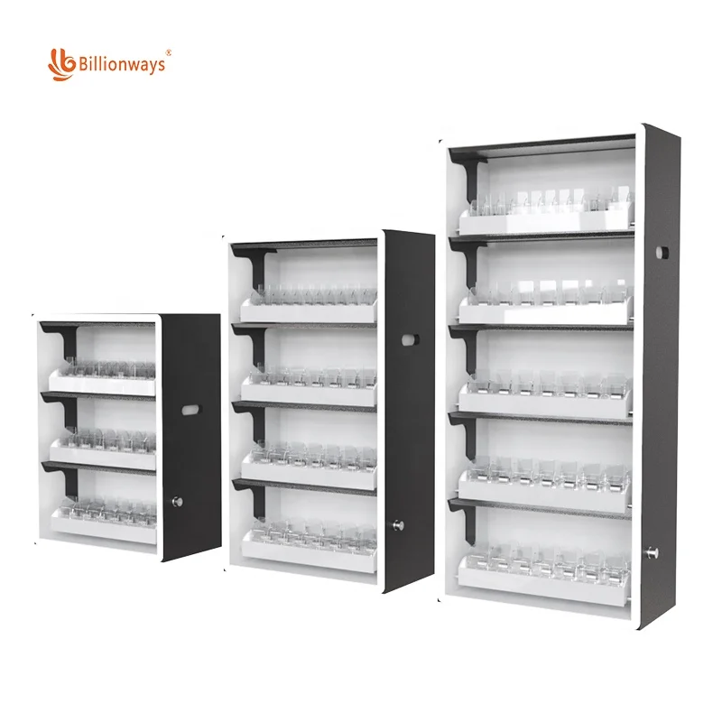 Custom.Customized 3 طبقات LED خزانة عرض ABS البلاستيك متعدد الألوان يعرض محلات الدخان #3