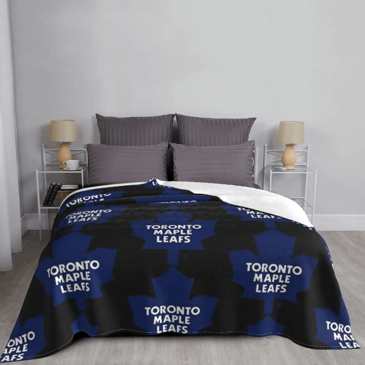 Maple Leafs-toronto Blanket Bedspread On The Bed Vintage Sofa Cover