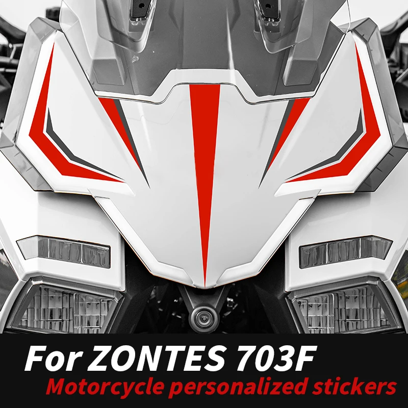 

For 2024-2026 ZONTES 703F Front & Body Decorative Stickers Racing Decals Waterproof Anti-Scratch Modified Kits