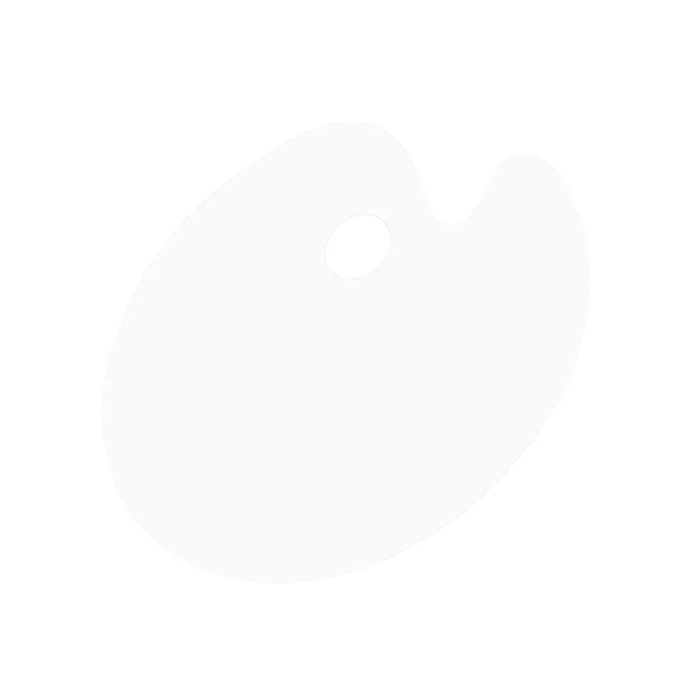 

Oval Acrylic Painting Palette Transparent Color Mixing Tray Watercolor Durable Long Lasting Easy Storage Save Space Art