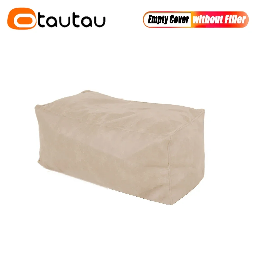 OTAUTAU King Size Retro Kunstleer Zitzakhoes Lounger SF389 【Geen vulmiddel aan de binnenkant! Je moet zelf een vulmiddel kopen!】