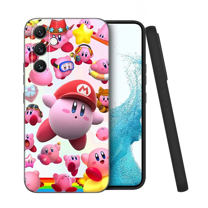 Cute K-kirby Game Phone Case For Samsung A13 A22 A24 A32 A14 A23 A25 A34 A52S A53 A54 A73 5G A11 A12 A15 A31 A33 A50 A51 A70 A72