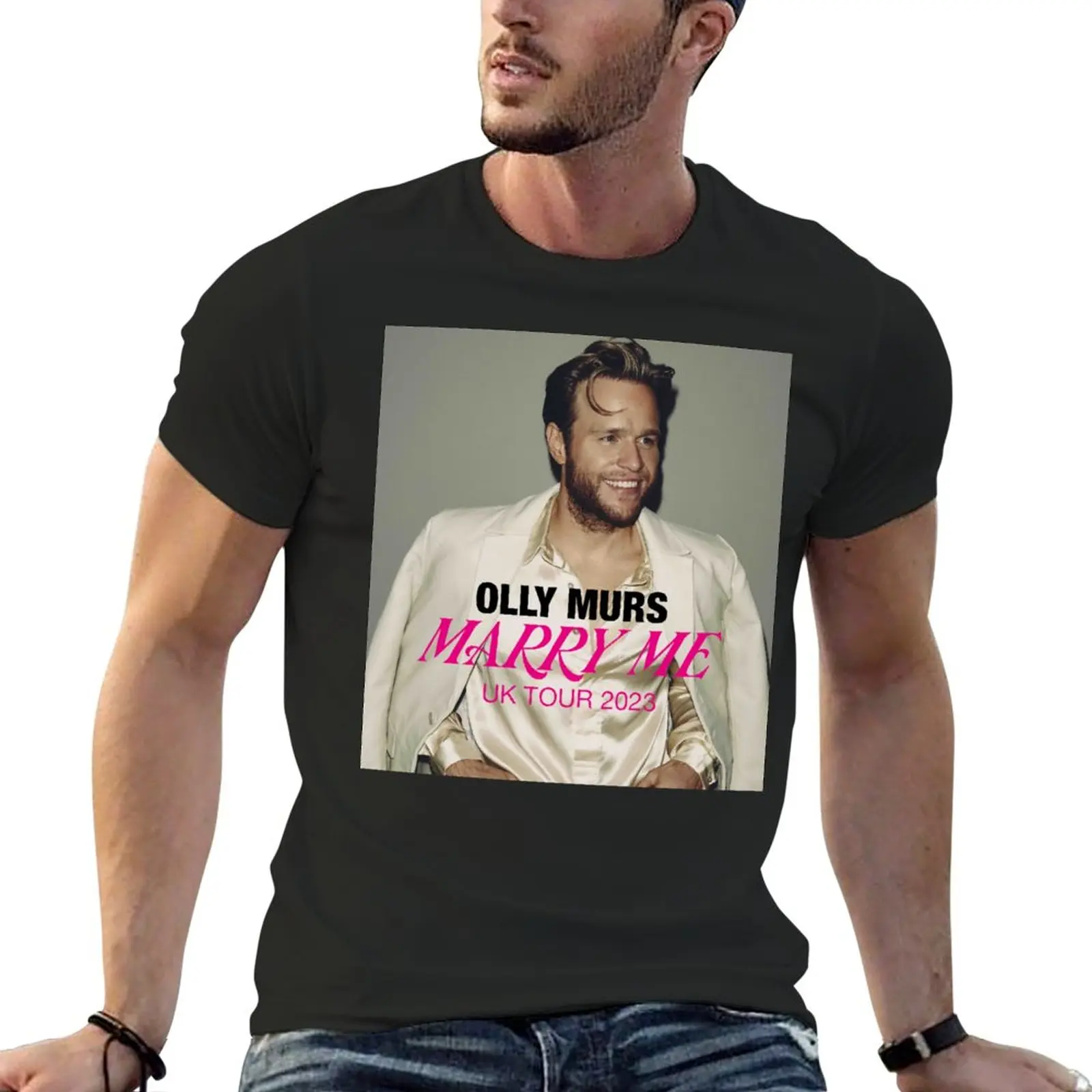 New Smile of Olly Marry Me UK 2023 T-Shirt quick drying shirt t shirt man tops plain t-shirt t shirts for men