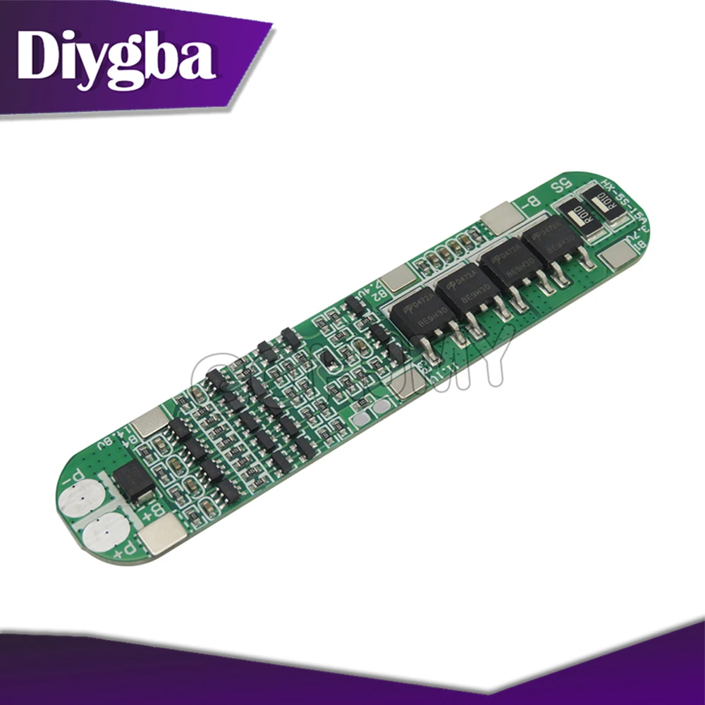 5S 15A Li-ion Lithium Battery 18650 Charger PCB BMS 18.5V Cell Protection Board Integrated Circuits