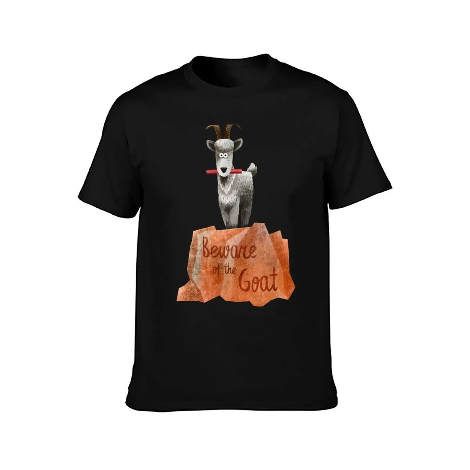 Big Thunder Mountain Railroad Train- Beware of the Goat - Dynamite is a blast T-Shirt, Summer Casual Cotton Tee, 100% Cotton