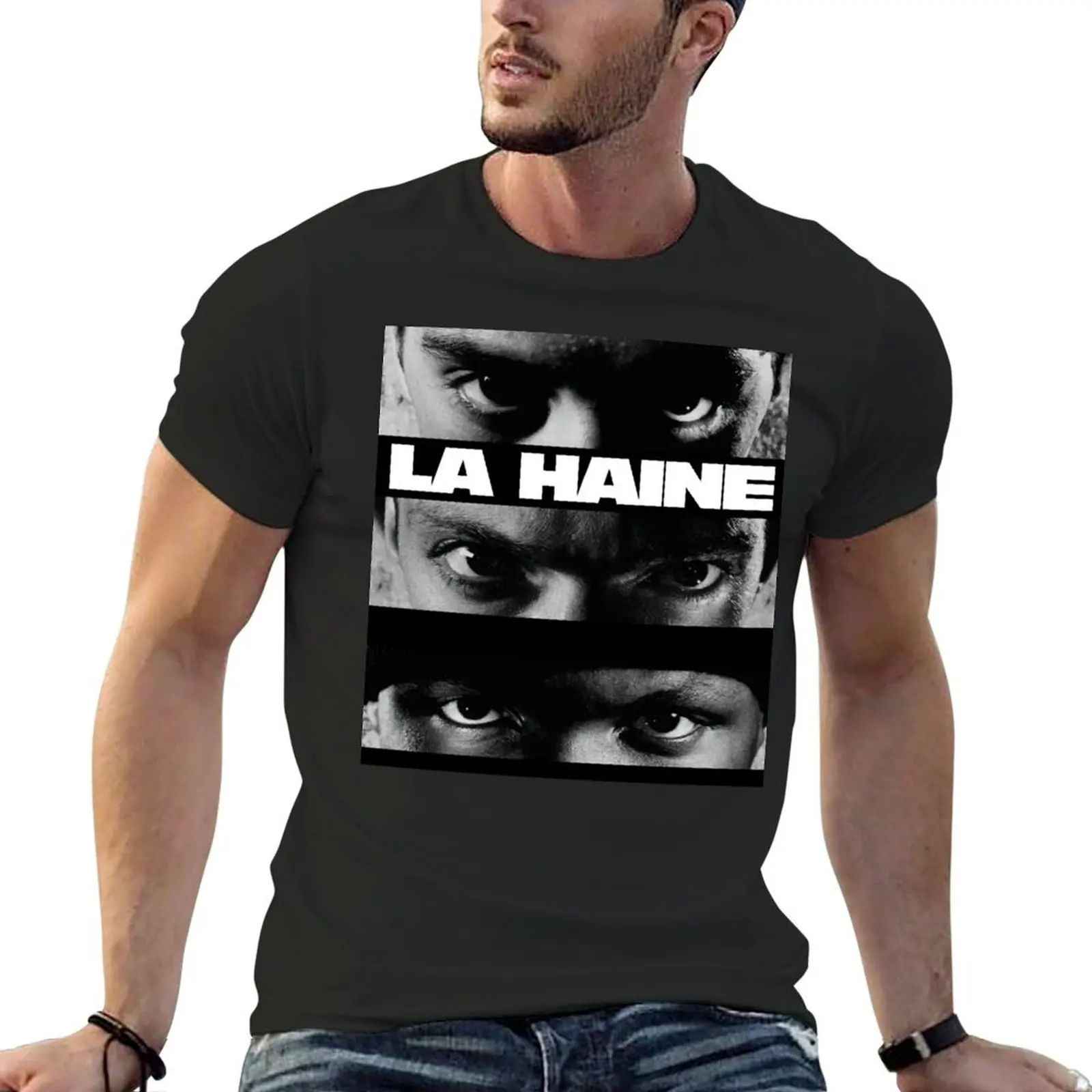The haine T-Shirt customizeds graphic tee shirt t shirts for men cotton