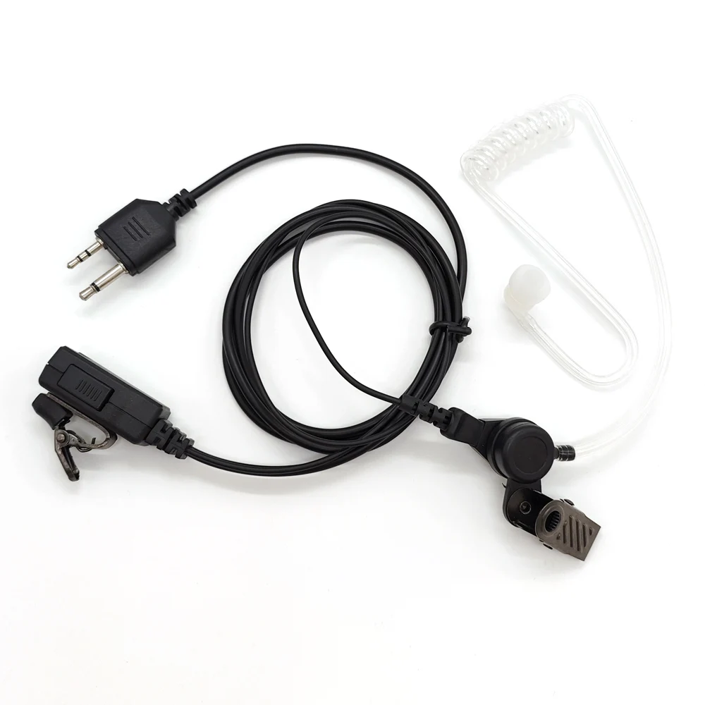 Earpiece with PTT Mic Air tube Headset for Midland Alan 421 G9 XT511 LXT550 GXT Serie Two way Radio Headphone