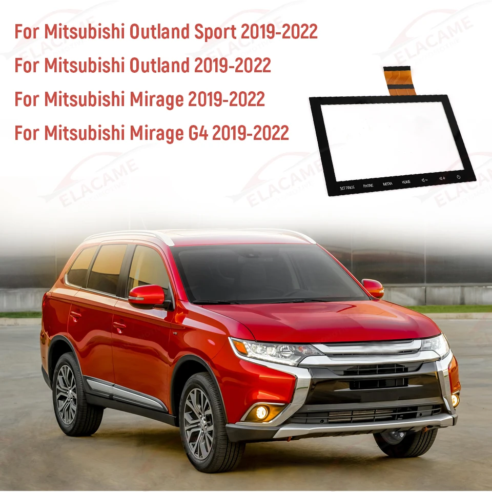 

8 Inches Radio Touch Screen NAV 8740A098 8740A103 For Mitsubishi Outlander 2020-2022 Car Display Panel Auto Electronics Monitor
