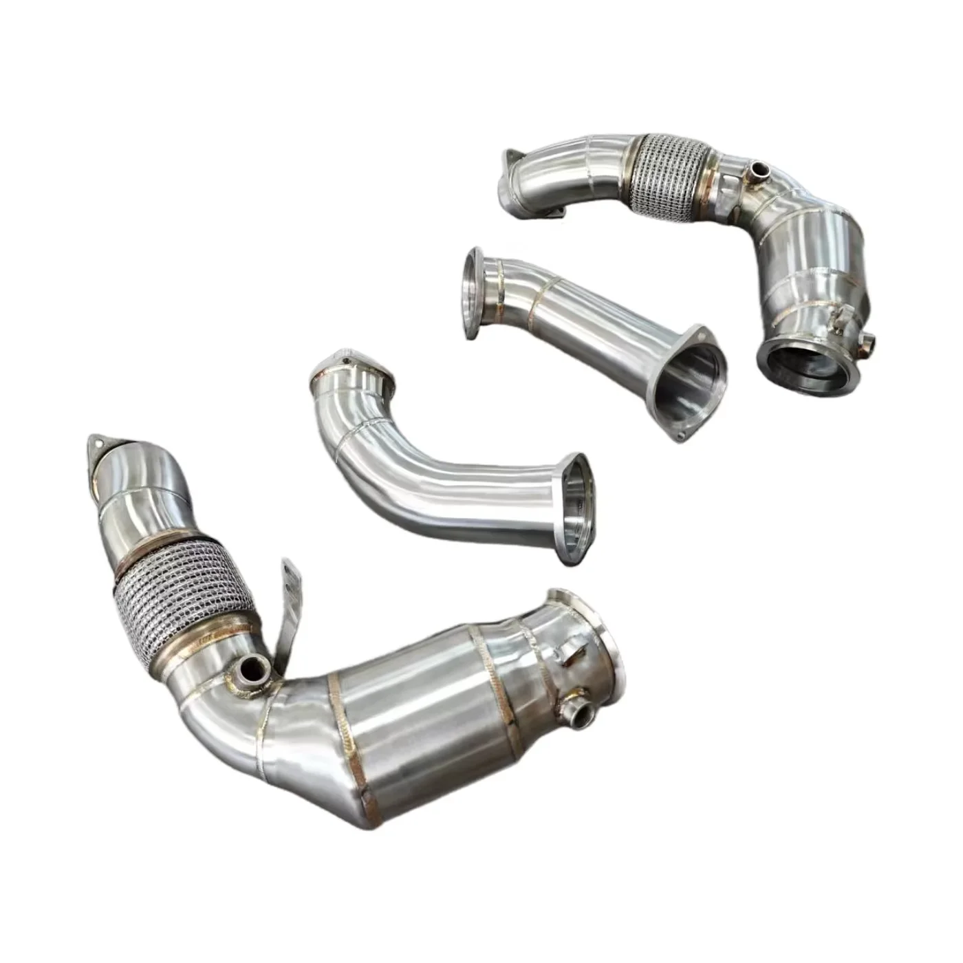 

Котенчатая водосточная труба AKS для BMW M5 F90 M8 F92 F93 LCI Inc CS Late 2021+ Racing Downpipe