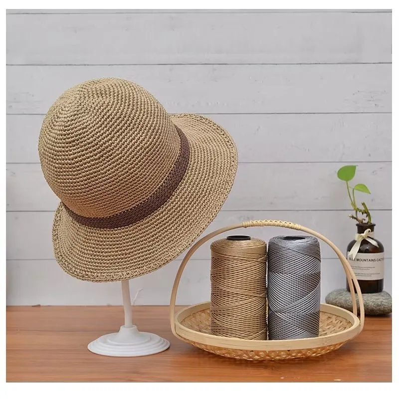 4 قطعة غزل كروشيه من الحرير الجليدي مادة البولي بروبيلين لتقوم بها بنفسك حبال الحياكة للحقائب والأحذية والقبعات-خيط كروشيه ناعم الملمس #2