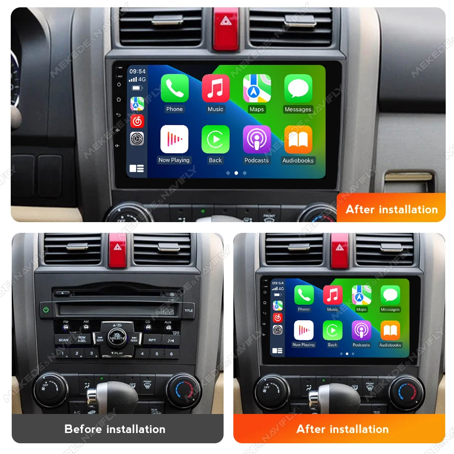

Android 2 Din Car Radio for Honda CR-V 3 RE CRV 2006-2012 Carplay Auto Multimedia Video Player Intelligent System Audio Headunit