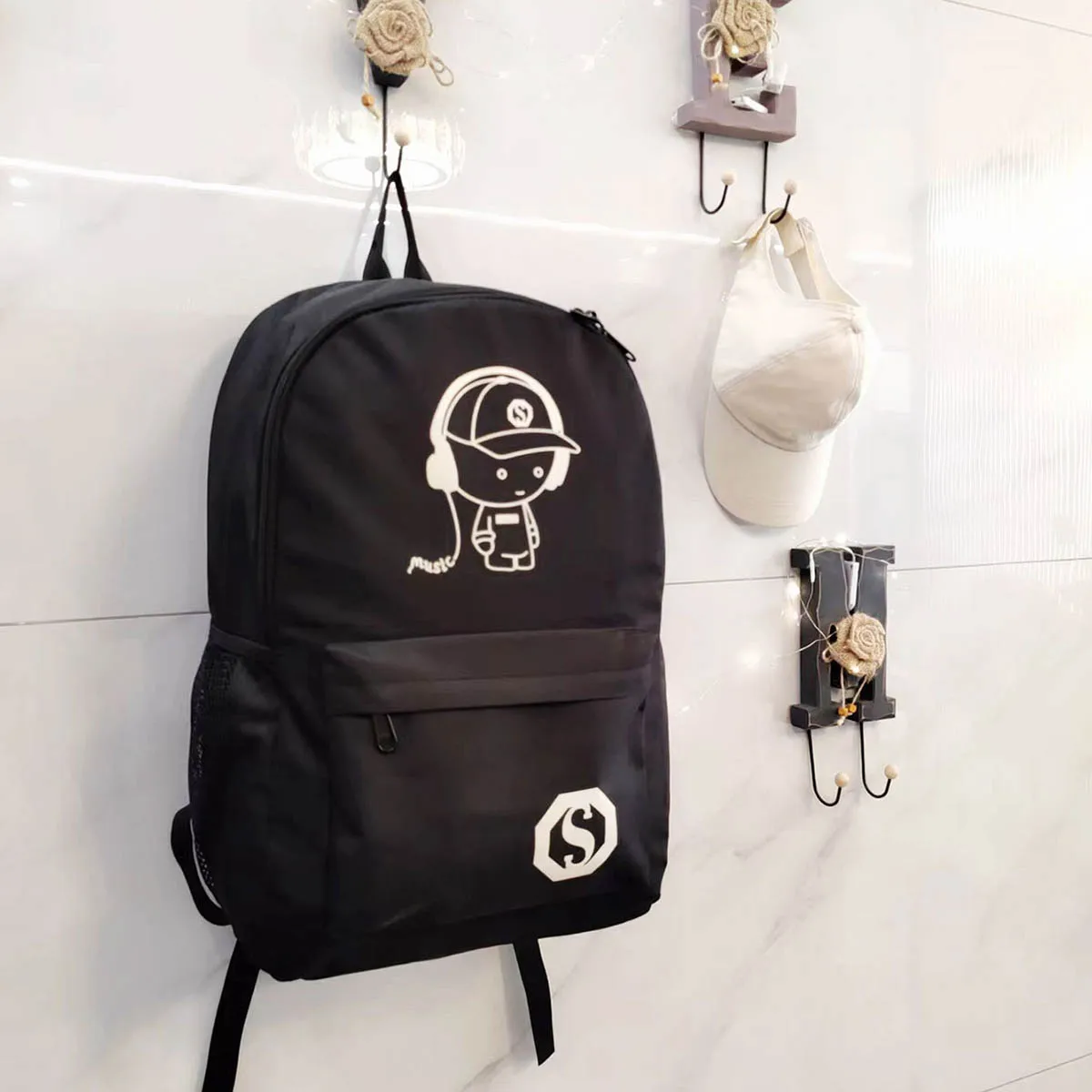 حقائب ظهر نسائية للنساء/الرجال حقائب ظهر مدرسية كاجوال للطلاب حقيبة ظهر مشهورة #4