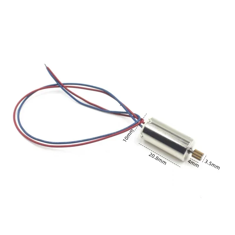 1PC 10mm*21mm 1021 Coreless Motor DC 3.7V 6V 7.4V  53000RPM High Speed with 10T Brass Gear for RC Car Drone Quadcopter Aircraft