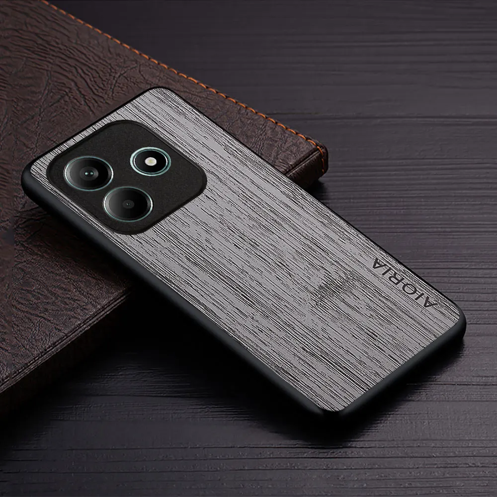 Case for Xiaomi Note 14 Pro Plus 4G 5G funda bamboo wood pattern Leather new phone cover Luxury coque for Redmi Note 14 Pro case