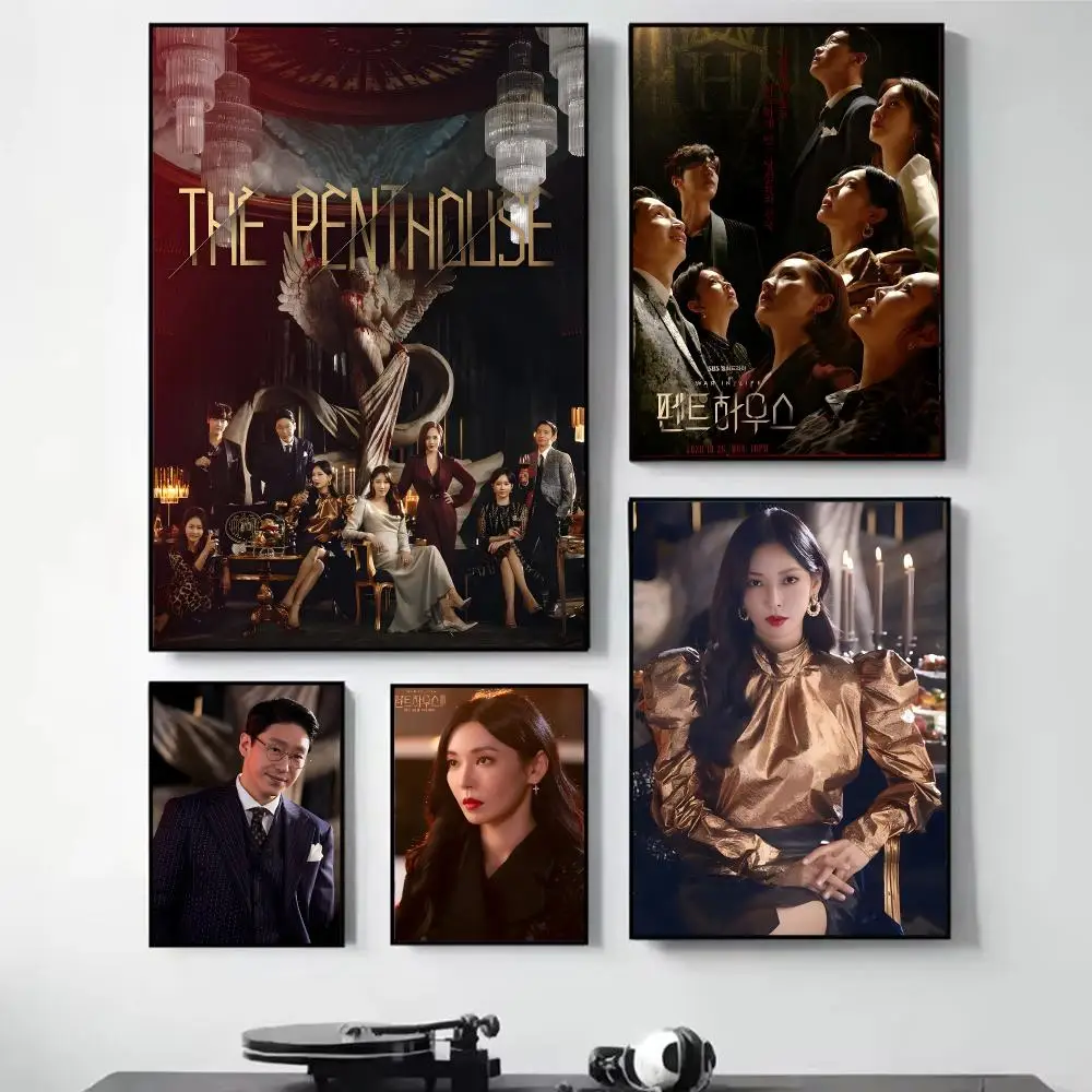 The P-Penthouse War In Life Teleplay Poster High-definition Art Sticker Self Adhesive Waterproof Home Decoration For Living Room
