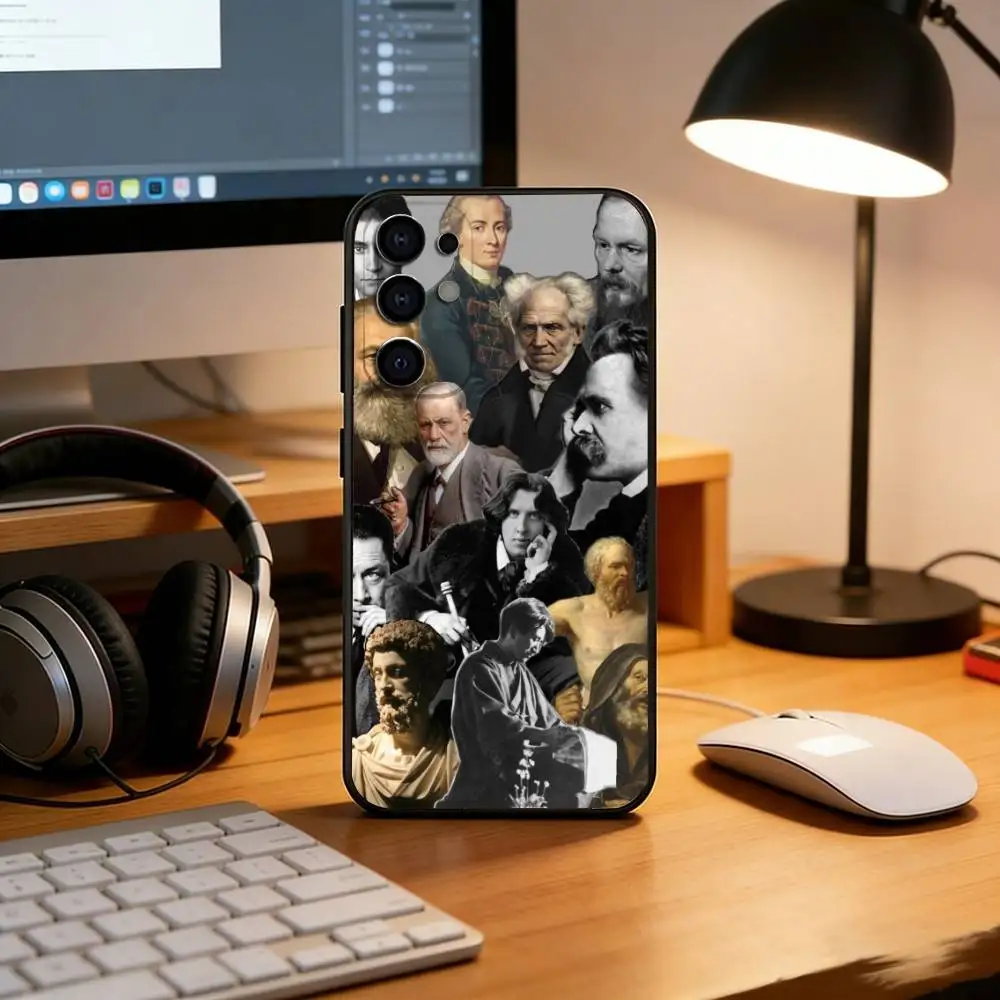 Renaissance theme Phone Case For Samsung S25,S24,S21,S22,S23,S30,Ultra,S20,Plus,Fe,Soft Silicone Black Cover
