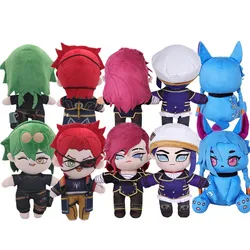 Arcane Vi Caitlyn Jinx Cosplay Plush Kayn Ezreal Cartoon Heartsteel Plushies Adult/Kids Birthday Xmas Gifts