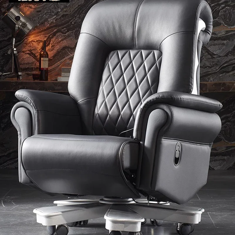 Chair Gamer 7-Point Vibrating Bedroom Armchair Solid Wood Frame Electric Footrest Recliner Computer Chair With Wheels Furniture