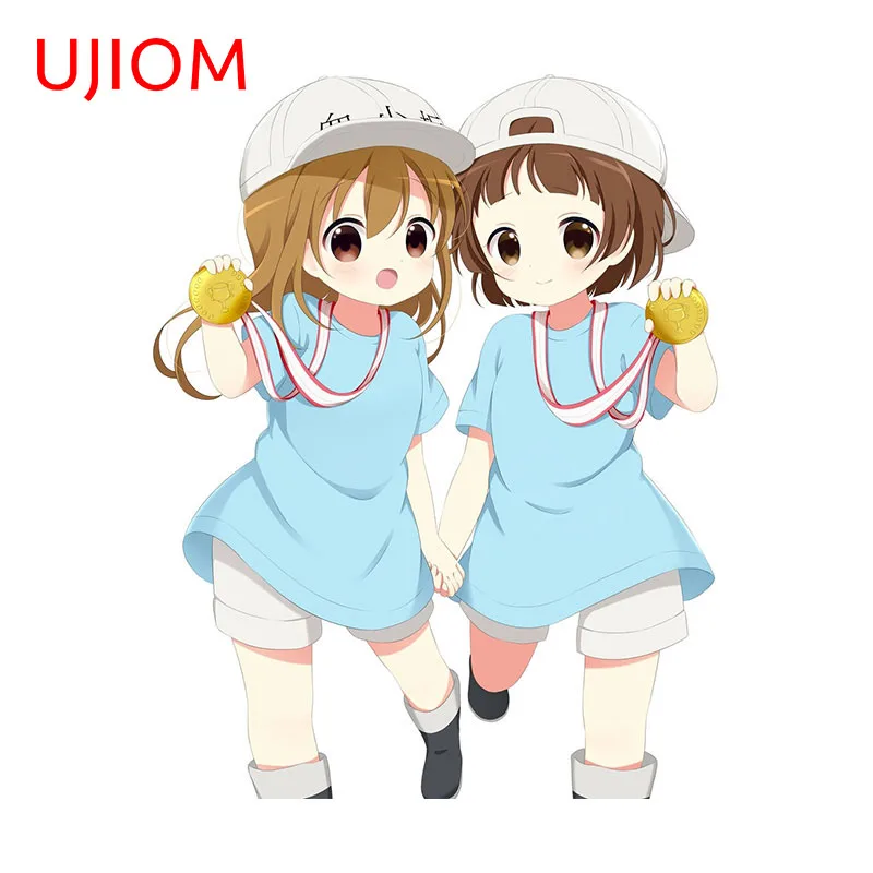 UJIOM 13cm X 10.2cm Kesshōban Loli Anime Wall Stickers Scratch Proof Sunscreen Baby Nursery Room Decal Light Switch Wallpapers