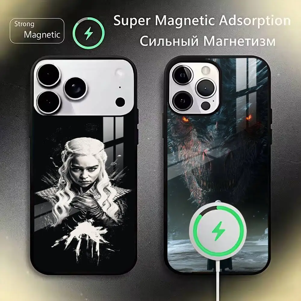 

Game Of Thrones-Dragon Mother Thrones Phone Case For iPhone17,16,15,14,13,12,11 Plus,Pro Magnetic with Magsafe Wireless Charging