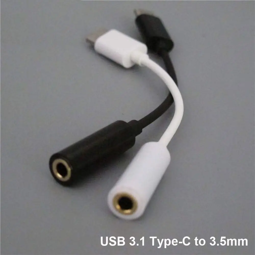 Speaker Male To Female USB 3.1 Cable Cord Type-C To 3.5mm Audio Adapter AUX Jack