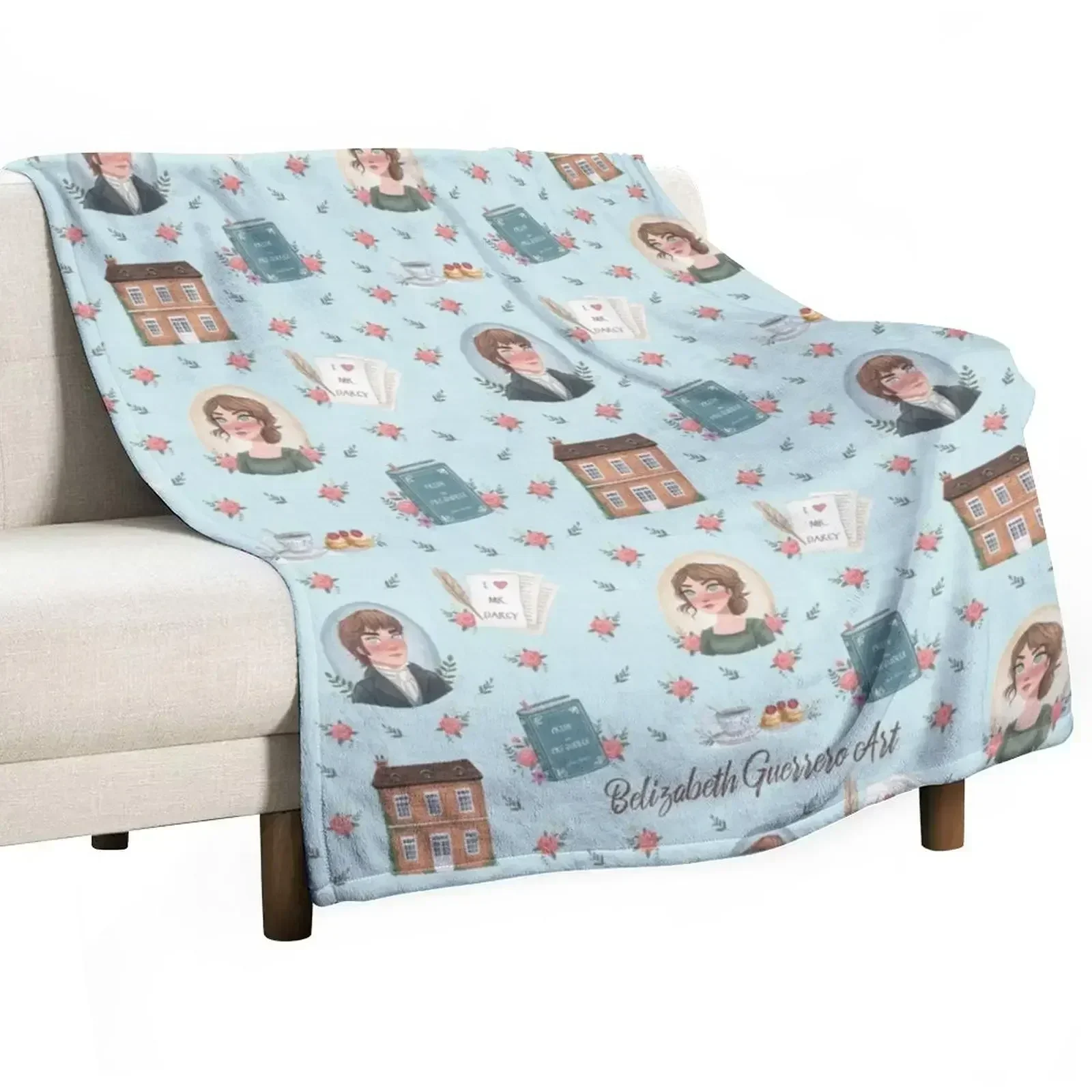 

Pride and Prejudice - Jane Austen Inspiration Throw Blanket Blankets For Sofas Soft Big Furry Blankets