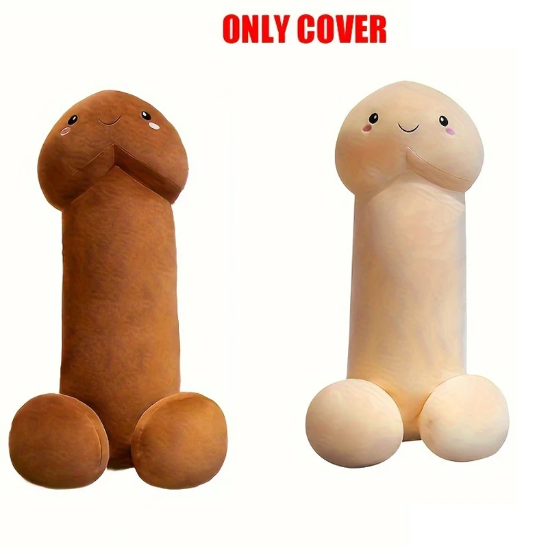 Simulation Penis Plush Toy Cover Plush Toy Cover Penis Plush Hug Pillow Cover Stuffed Sexy Interesting Gift For Girlfriend