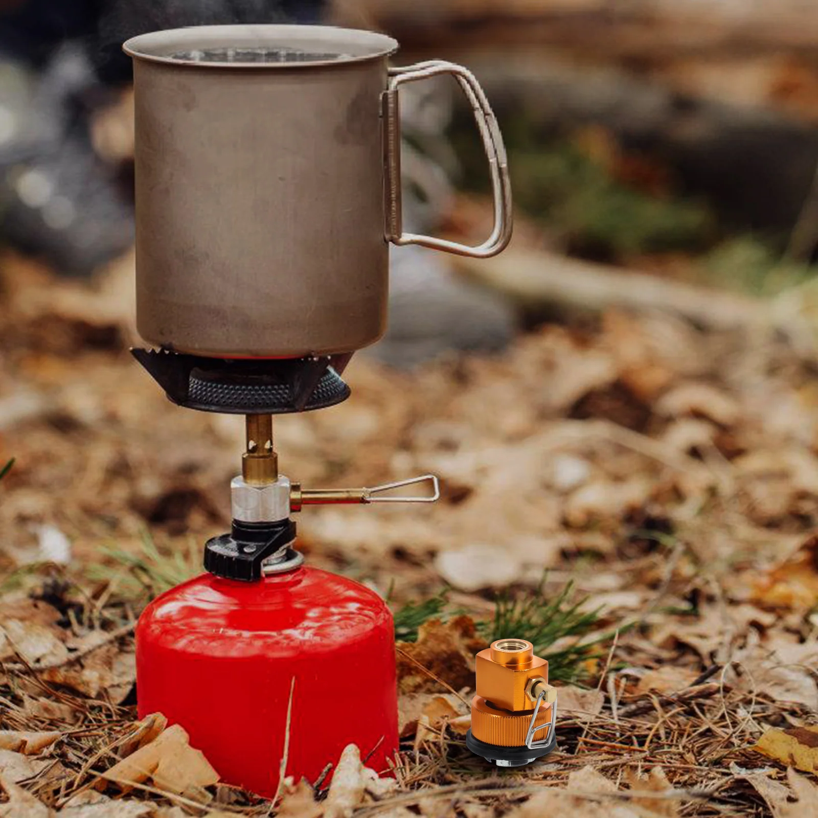 

Camping Gas Refill Adapter for Outdoor Stove Efficient Fuel Transfer with Excellent Sealing Compact Lightweight Design Propane