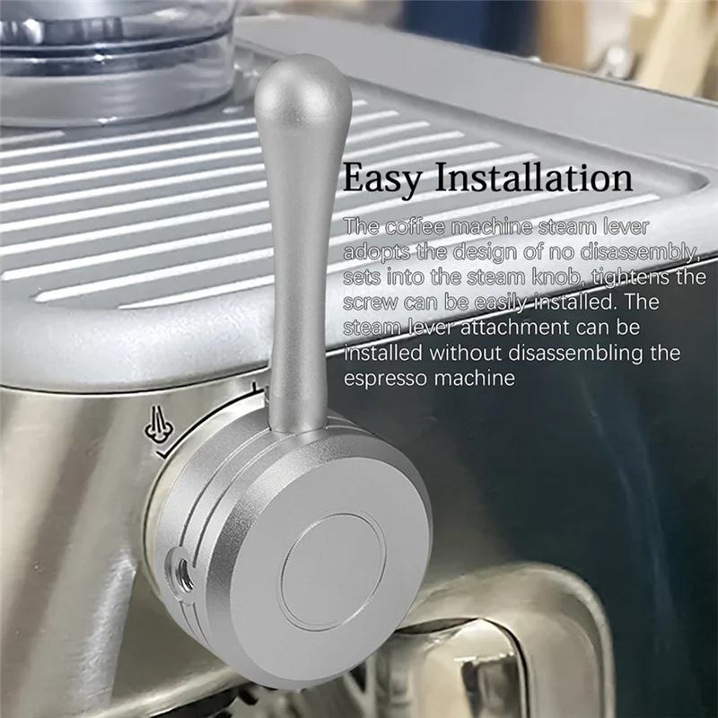 B38B-Easy Install Steam Lever Upgrade For Sage/Breville 870/878 Coffee Machines - Dismantling-Free Replacement