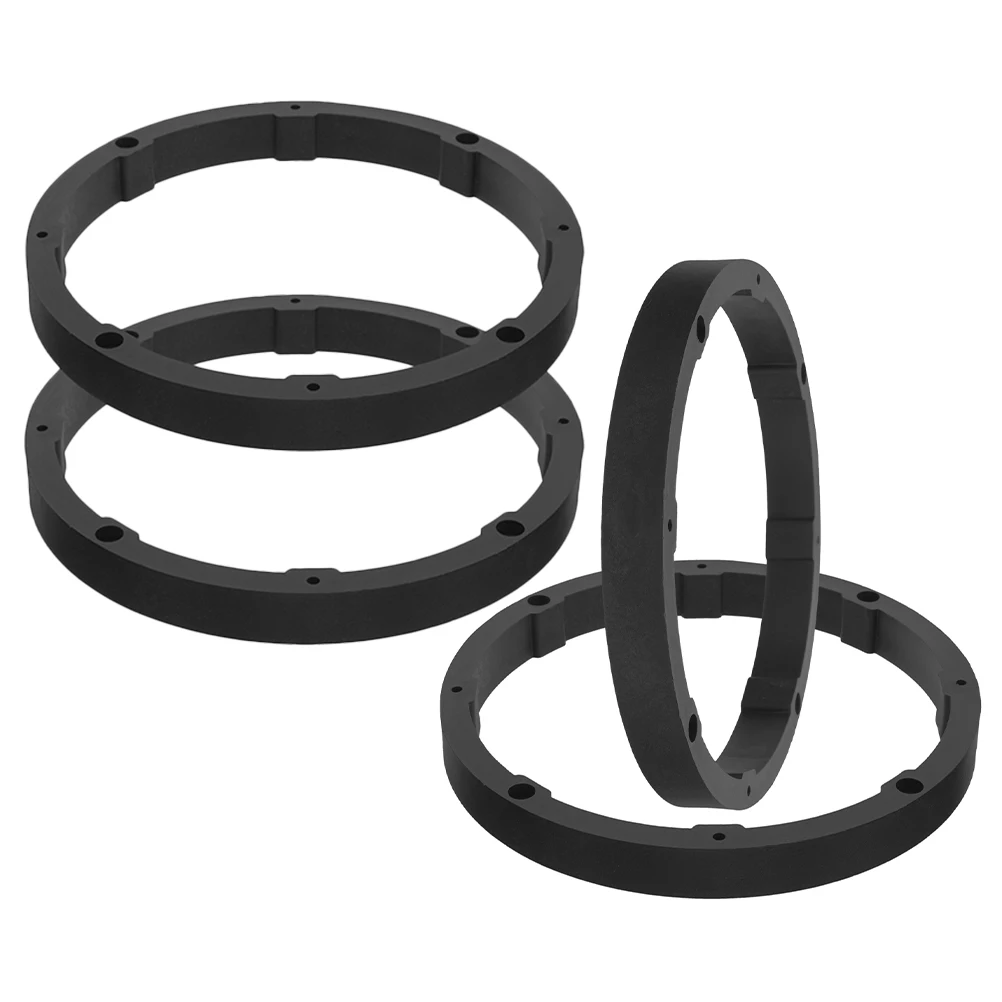 

4PCS Car Speaker Gasket Rings Black Plastic Adapter Spacers 65mm Universal Fit Car Accessory Automotive Supply
