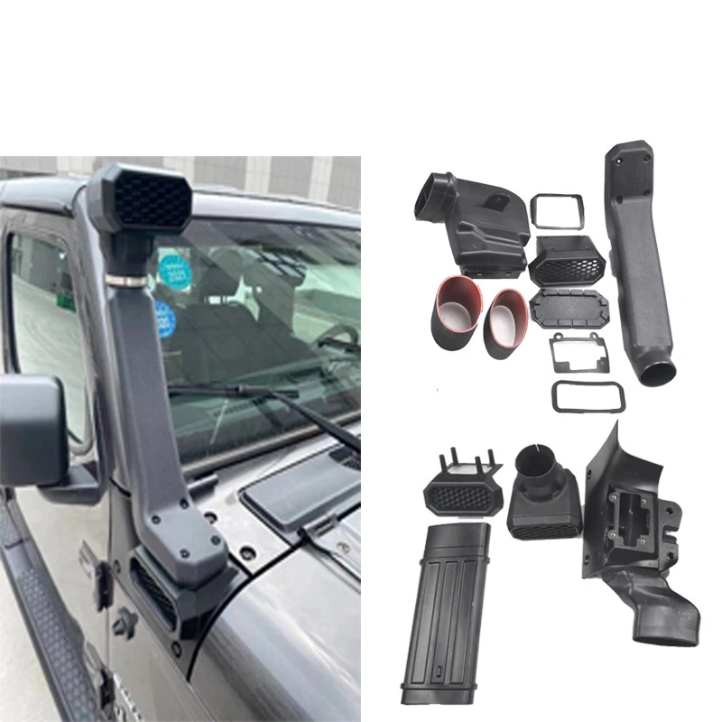 Off Road Water Wading Device Compatible with 2018+JL Wrangler Modified Accessories, Water Wading Hose Intake Pipe