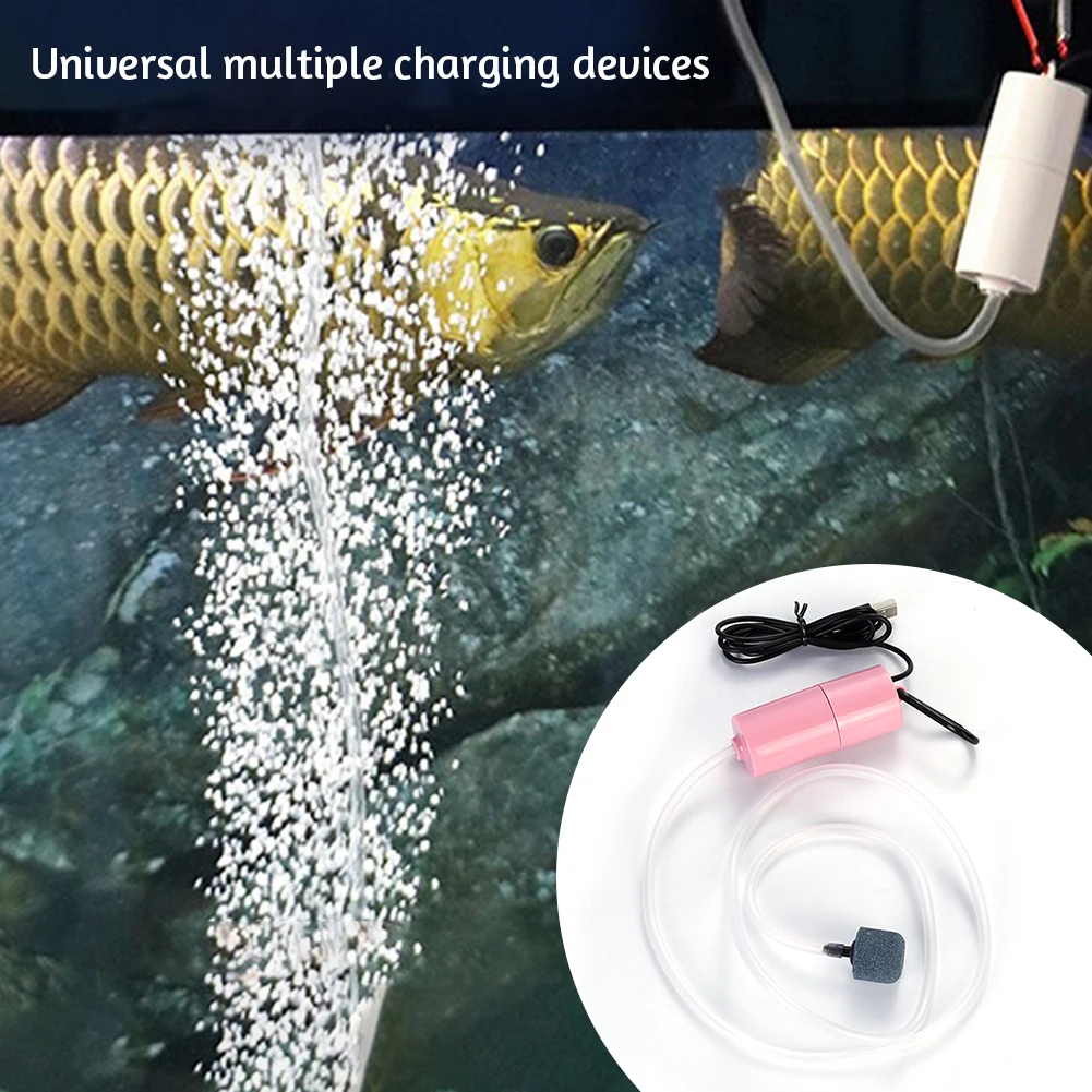 

Portable USB Fish Tank Oxygenation Pump Household Quiet Aquarium Oxygen Generators For Home Outdoor