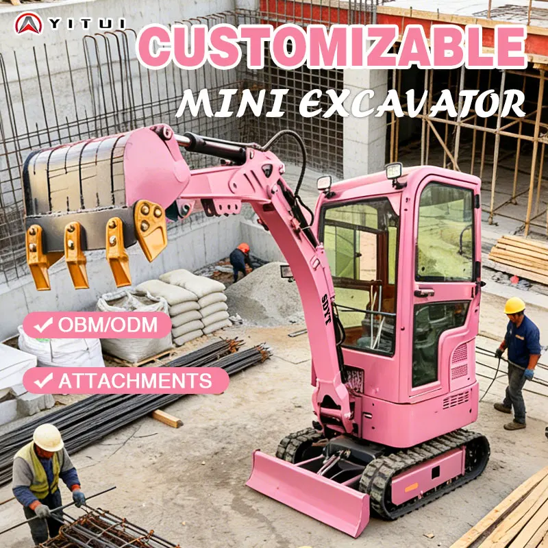 

Long Service Life Customized Mini Excavator Reinforced Chassis 360° Rotation Multi Functional Suitable For Various Scenarios