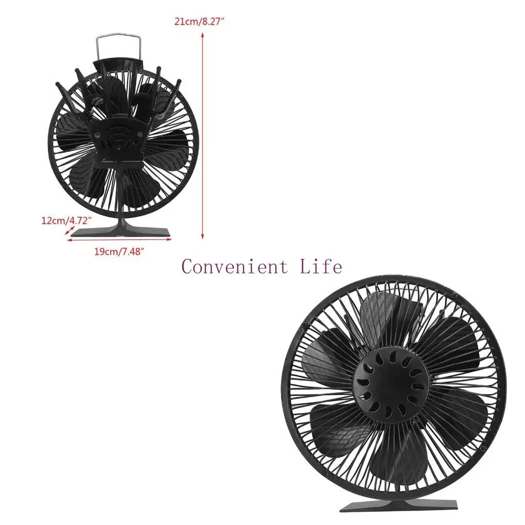 

L1EE 6 лопастей с подогревом вентилятора печи большой объем воздуха для деревянного журнала Экологичный