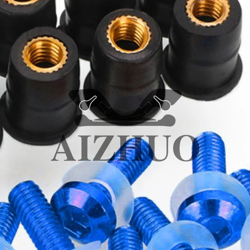 

10 шт. для Honda CBR600RR CBR1000RR CBR250RR CBR 600 1000 250 RR обтекатель ветрового стекла комплект болтов монтажная гайка болт