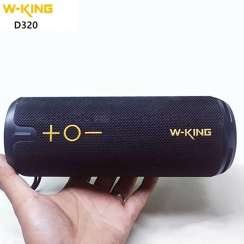 

W-KING D320 High Power Outdoor Sport TWS Pairing Stereo Portable Bluetooth Wireless Speaker IPX7 Waterproof Dust-proof Subwoofer