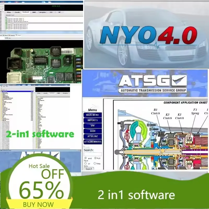

NYO 4 Full Database Airbag+Carradio+Dashboard+IMMO+Navigation Auto Data Repair Software+ ATSG 2017Automatic Transmissions