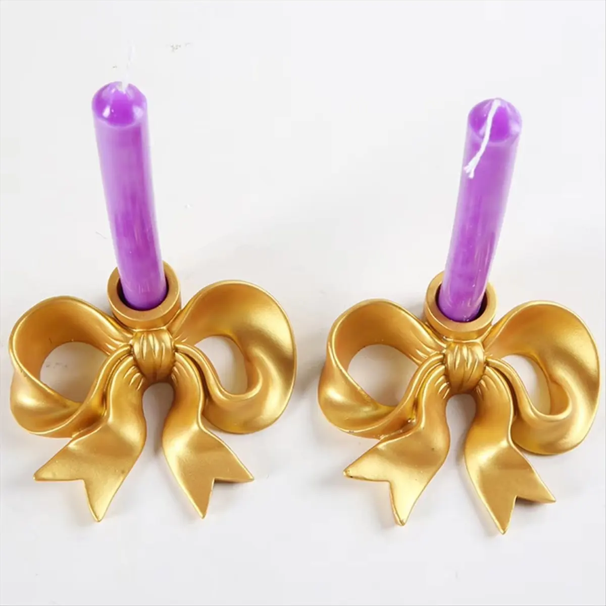 2026 Trend BowCandlestick Holder Fit Pillar Candles Decorative Candle Stand Centerpiece for Home Room Party Dining Table B