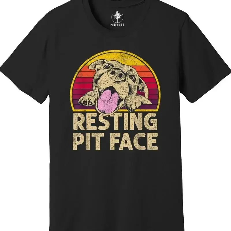 Funny Dog Owner Shirt, Resting Pit Face Shirt, Dog Lover Shirts