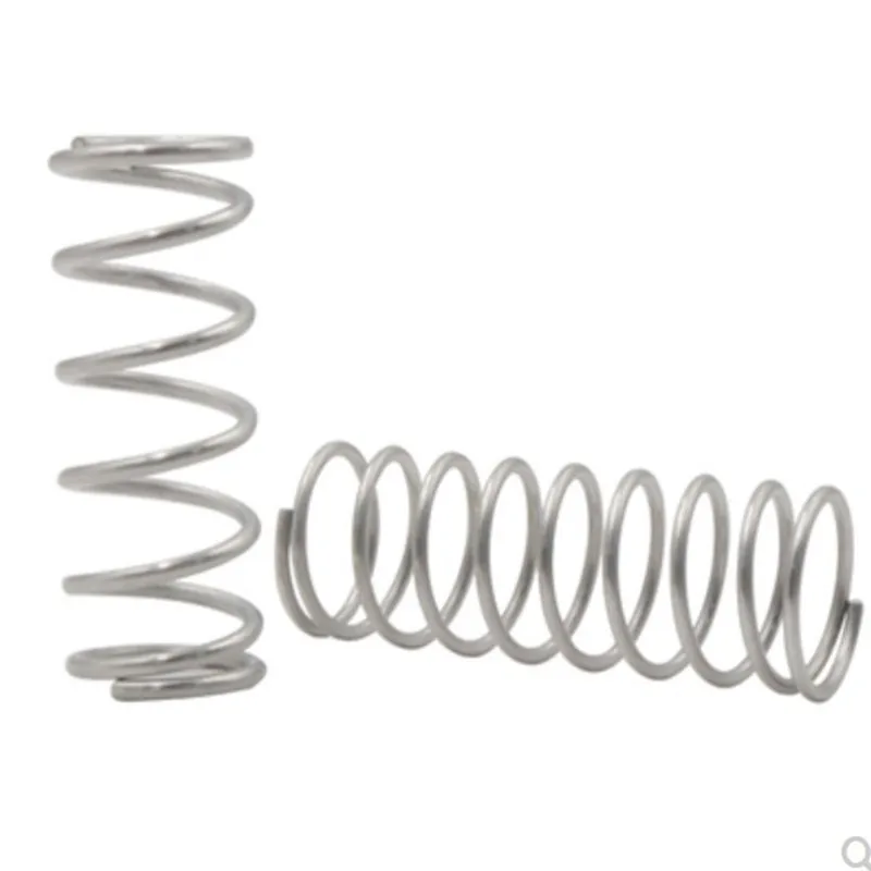 10-20pcs/lot  0.5mm 0.5x3/4/5/6/7/8/9/10/12mm Stainless steel compression spring  outer diameter 3-12mm length 10-50mm