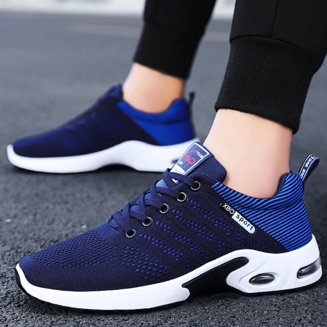 Hot New men Shoes trend men\'s shoes breathable lace-up running shoes Korean version light casual sports shoes