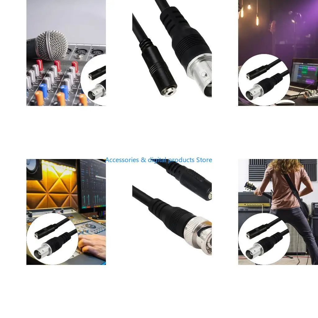 77JD BNC And 3.5mm Port Adapters Extension Cable In Radio And Home Theater Systems