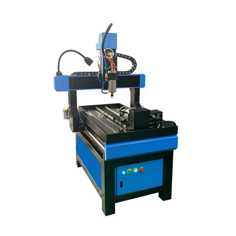 Mini Hot Cheap CNC Milling Machine 4 Axis Router Engraving Machine 6090 Rotary Axis CNC Router For Metal Steel Wood