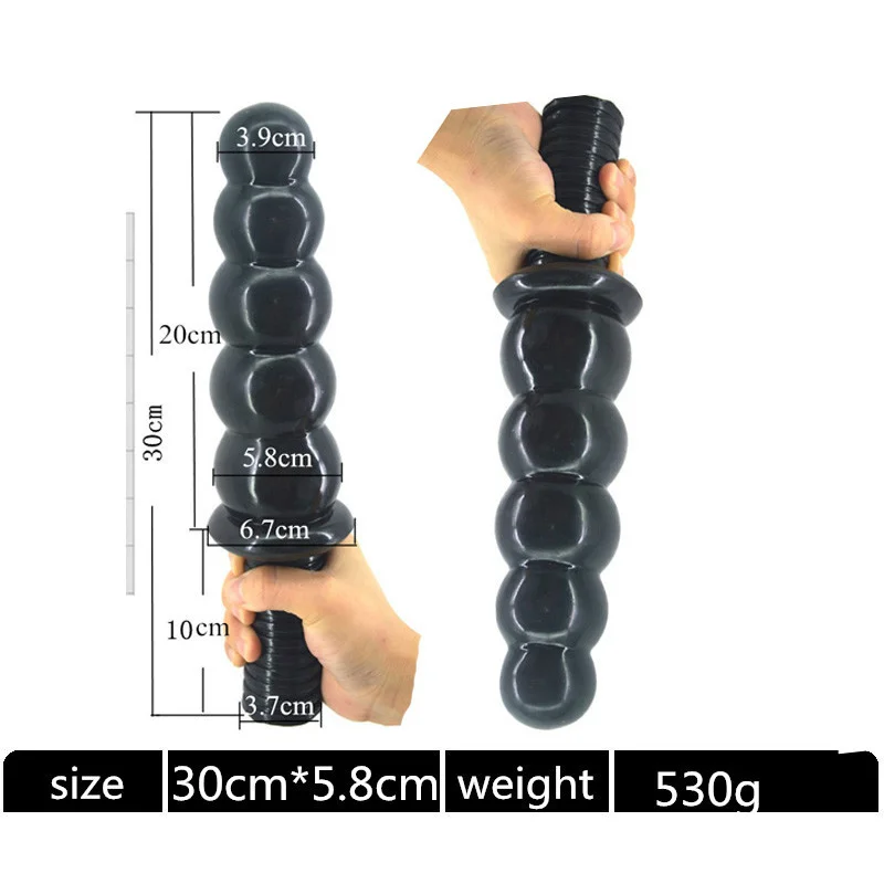 1PCS PVC Big 5-Balls 30cm Handle Butt Plug Anal Bead Anal Plug Anal Dildos Masturbator Sex Toys for Couple Men/Women