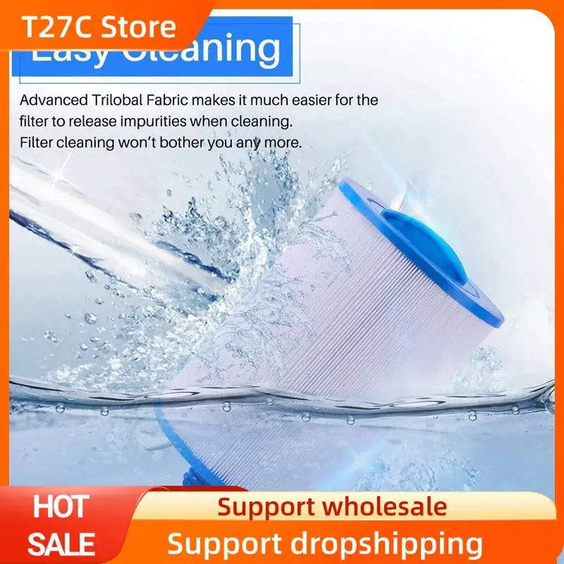 

T27C 2X For Spa Filter PWW50P3(1 1/2 Inch Coarse Thread),Unicel 6CH-940,Filbur FC-0359, Waterway Front Access Skimmer