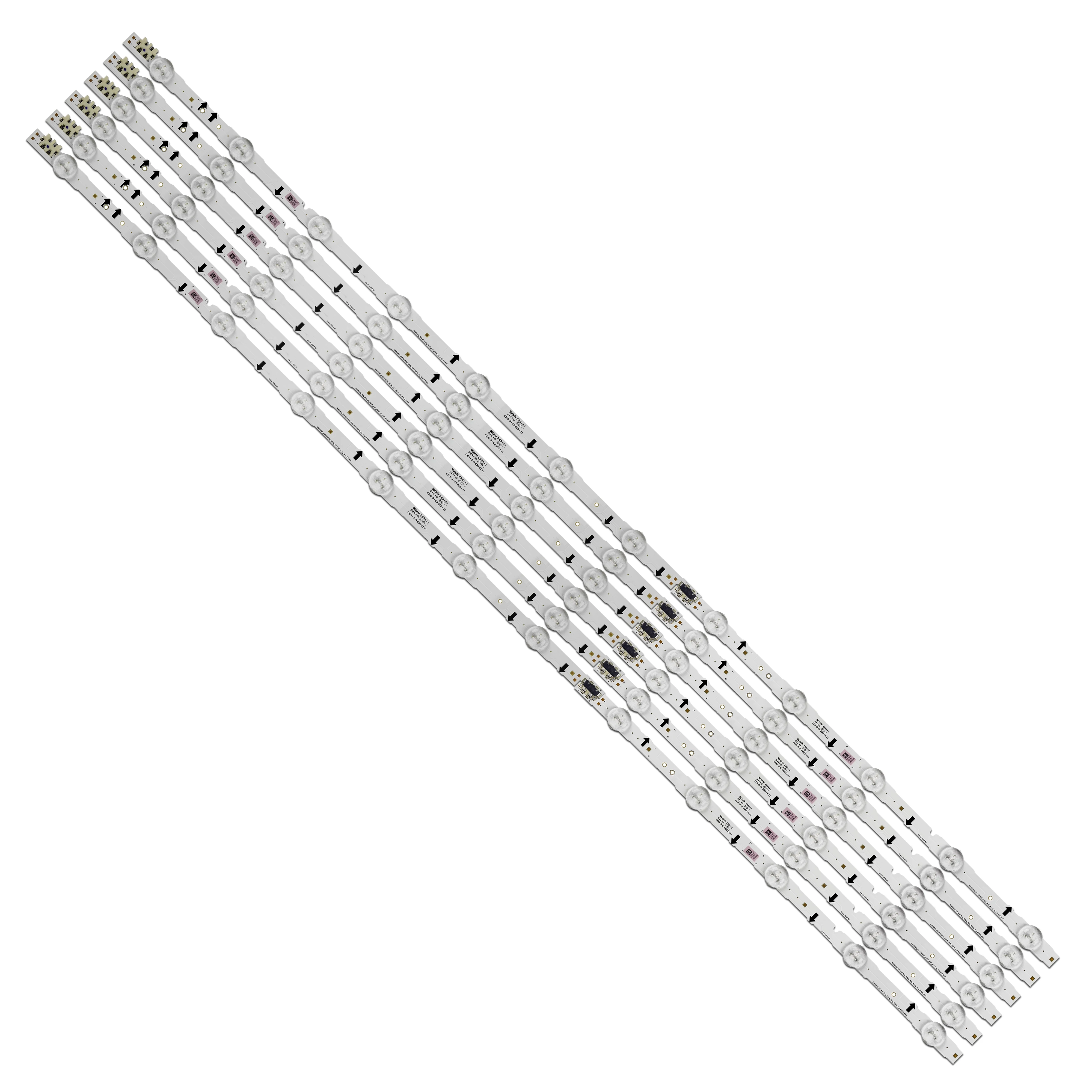 Zestaw/12 szt. Listwy LED do UE50H6350 UE50H5030 UE50H6270 UE50H6470 UE50J5600 UE50J6200 UA50J5100 UA50J5570 UE50H5500 UN50J5300AGXZD