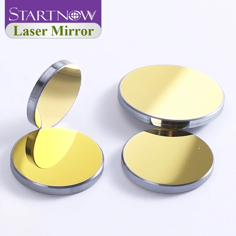 Startnow 3 teile/los Si CO2 Laser Spiegel 19 20 25mm 30 38,1 Gold Überzogene Reflektierende Spiegel 100W CO2 ersatzteile Silicon Laser Objektiv