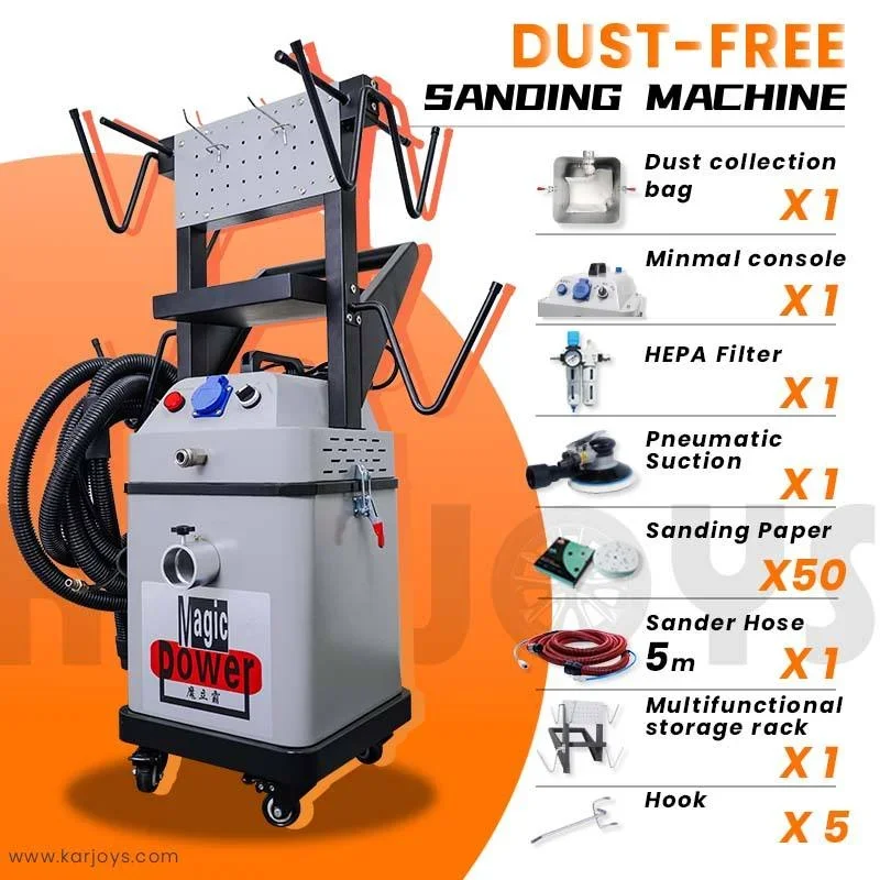 

TLF Karjoys 30L Беспыльное сухое шлифование для мастерской 1500 Вт Оборудование для сухого шлифования с CE Оборудование для ремонта кузова автомобиля